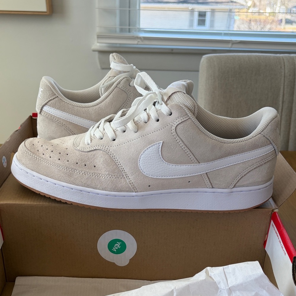 Nike Court Vision Low - Lt Orewood Brn/White Size 12.5